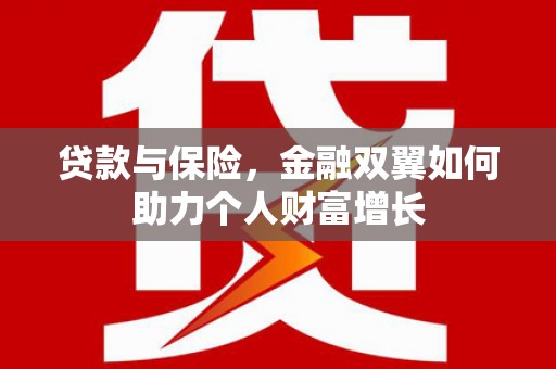 惠东贷款与保险，金融双翼如何助力个人财富增长
