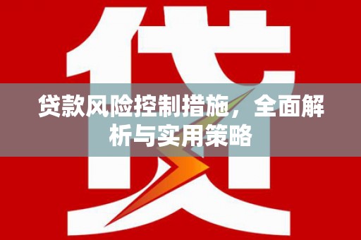 惠东贷款风险控制措施，全面解析与实用策略
