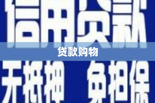 惠东贷款购物
