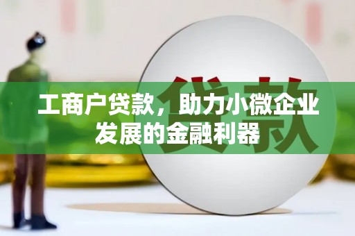 惠东工商户贷款，助力小微企业发展的金融利器