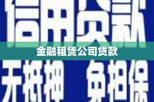 惠东金融租赁公司贷款