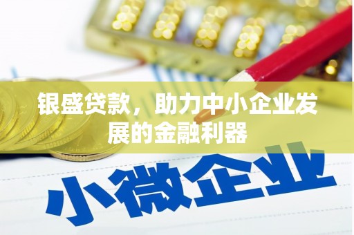 惠东银盛贷款，助力中小企业发展的金融利器