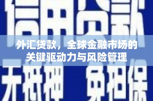惠东外汇贷款，全球金融市场的关键驱动力与风险管理