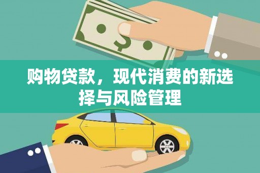 惠东购物贷款，现代消费的新选择与风险管理