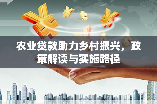 惠东农业贷款助力乡村振兴，政策解读与实施路径