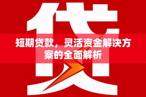 惠东短期贷款，灵活资金解决方案的全面解析