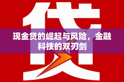 惠东现金贷的崛起与风险，金融科技的双刃剑
