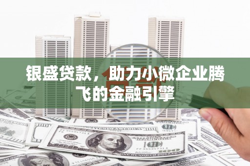 惠东银盛贷款，助力小微企业腾飞的金融引擎