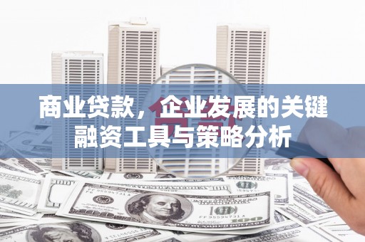 惠东商业贷款，企业发展的关键融资工具与策略分析