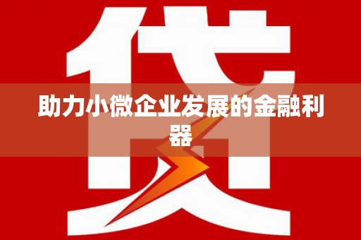 惠东助力小微企业发展的金融利器