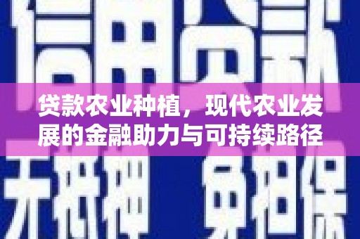 惠东贷款农业种植，现代农业发展的金融助力与可持续路径