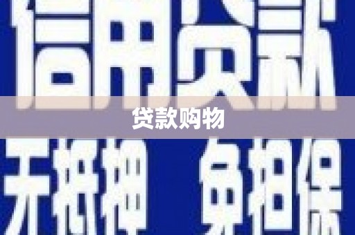 惠东贷款购物