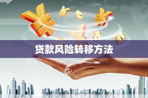 惠东贷款风险转移方法