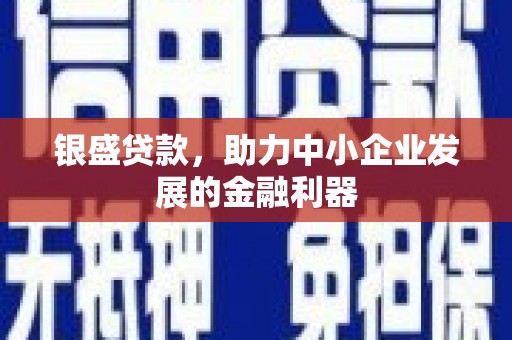 惠东银盛贷款，助力中小企业发展的金融利器