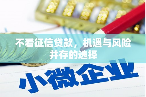 惠东不看征信贷款，机遇与风险并存的选择